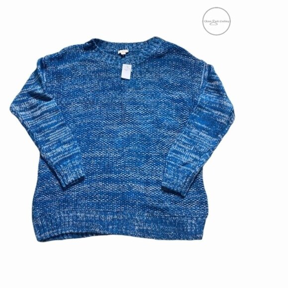 GAP Blue/White Marbled Sweater Size Large - Picture 2 of 5